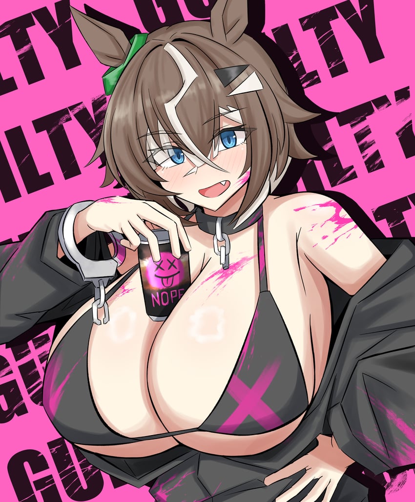 赛马娘、统领 (赛马娘) 1名女孩 异形乳量 (大) 兽耳 乳沟 比基尼