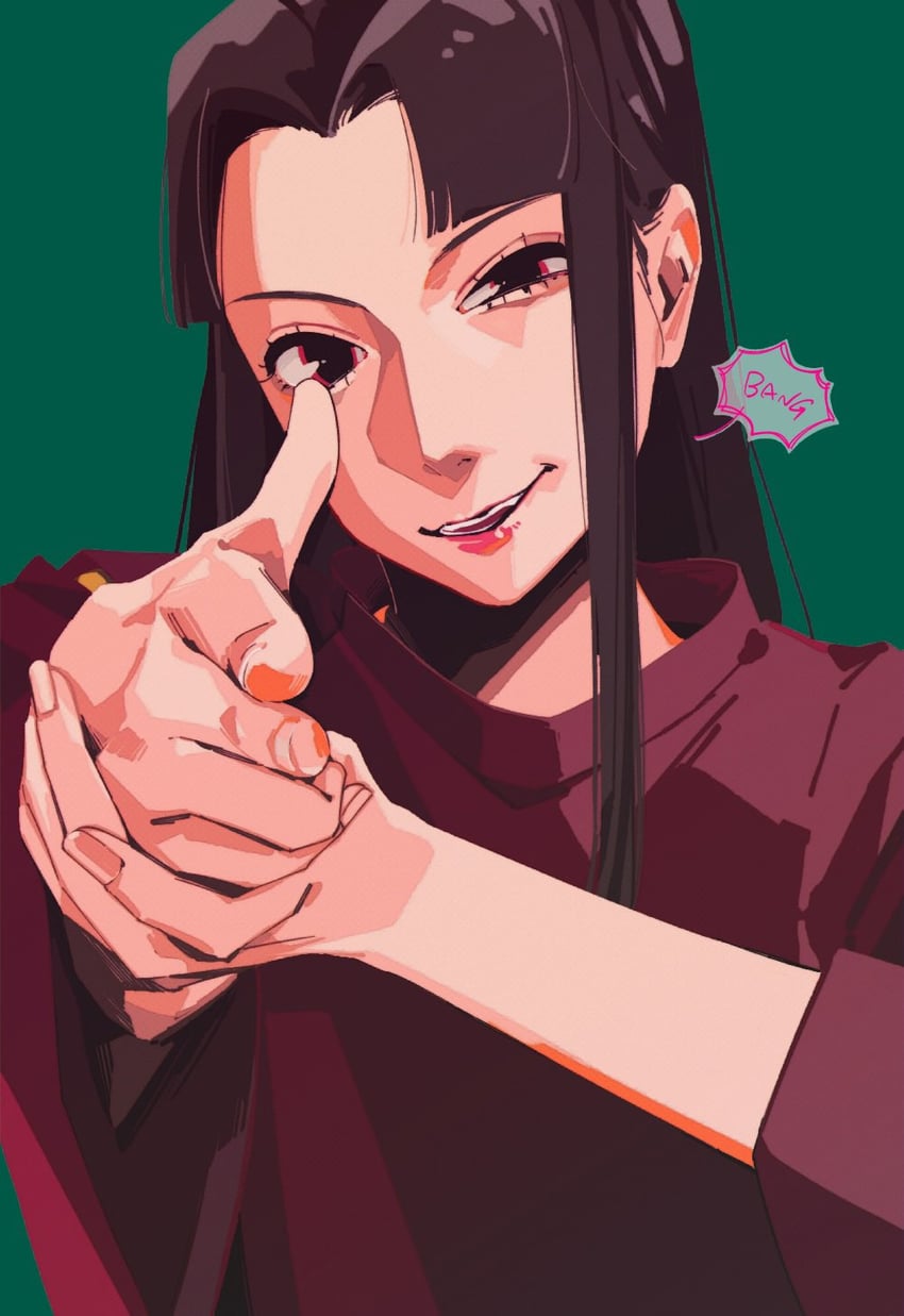 千与千寻、玲（千与千寻） 1名女孩 瞄准 瞄准观众 睫毛 绿色背景