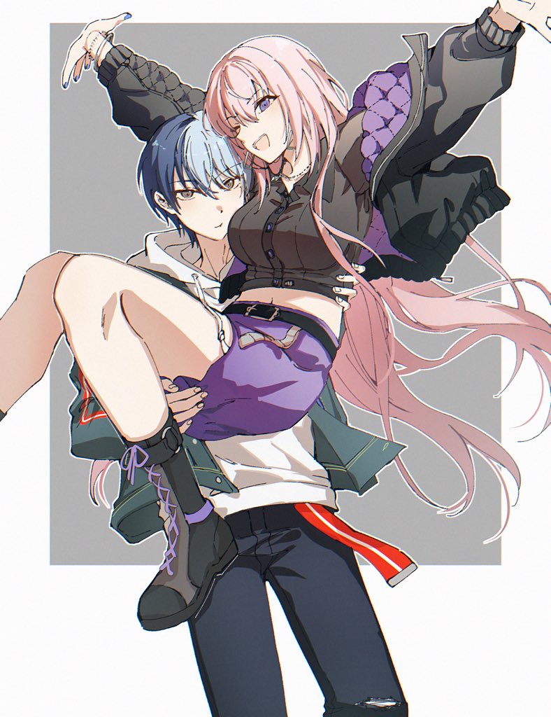 世界计划、VOCALOID、青柳冬弥 1名男孩 1名女孩 :D :t 微笑