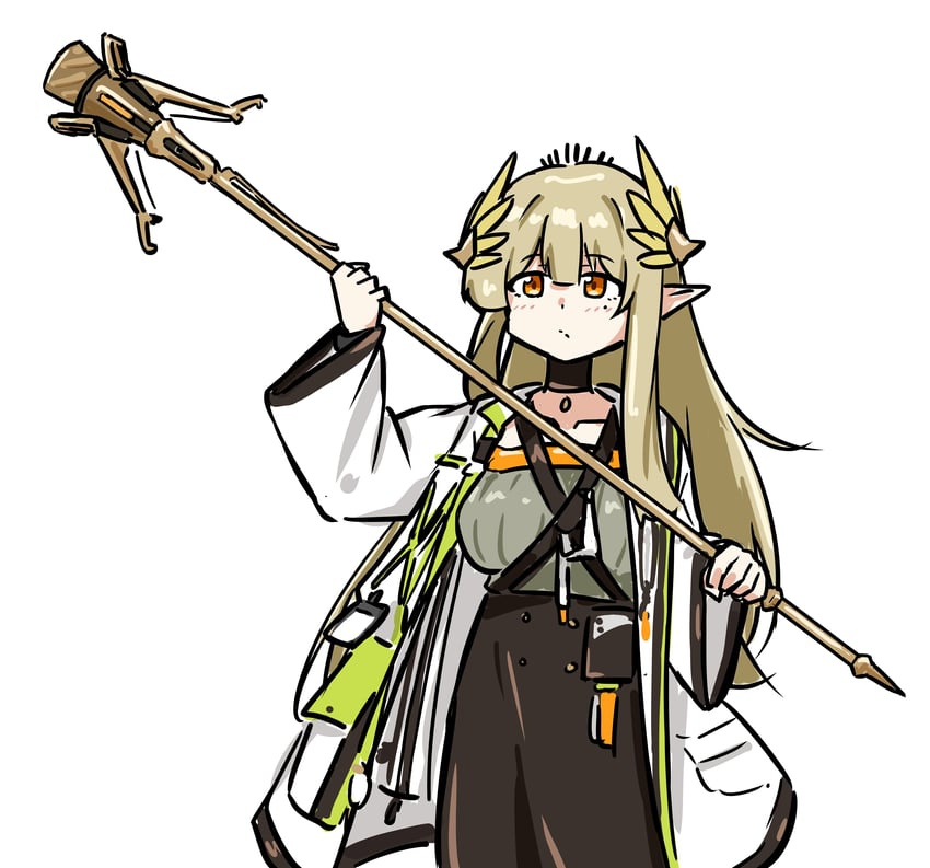 明日方舟 1名女孩 黑色裙子 齐刘海 外套 牛仔镜头