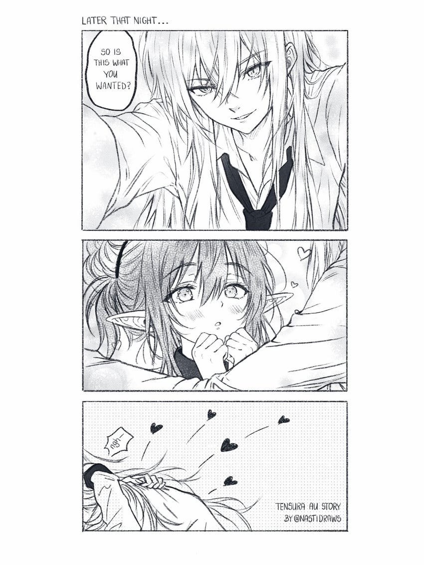 关于我转生变成史莱姆这档事、利姆鲁·特恩佩斯特 chaos creator 漫画 情侣 精灵 法式深吻