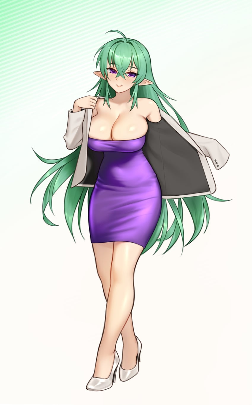 原创 1名女孩 呆毛 脸红 乳房 乳沟