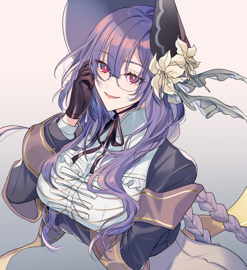 Fate/Grand Order、Fate系列、urd (fate) 1名女孩 手臂托在乳房下 黑色软帽 黑色手套 黑色夹克