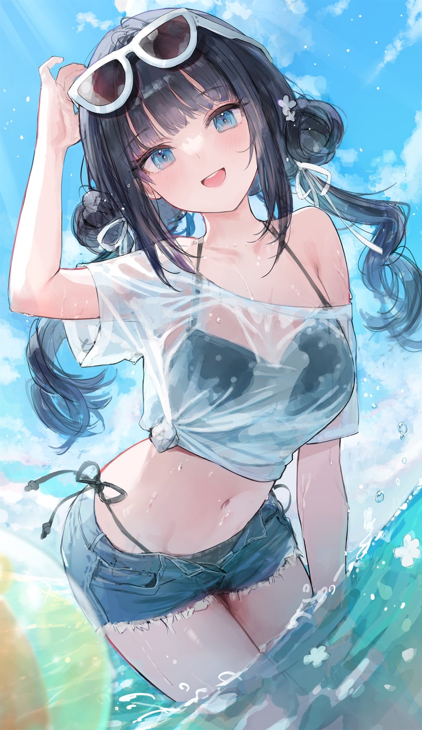 原创 1名女孩 :D 球 沙滩球 比基尼