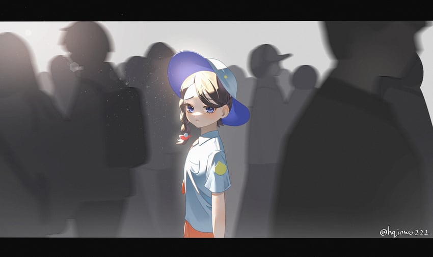 宝可梦、宝可梦 朱/紫、小春 (宝可梦) 1名女孩 蓝眼 辫子 胸袋 棕发