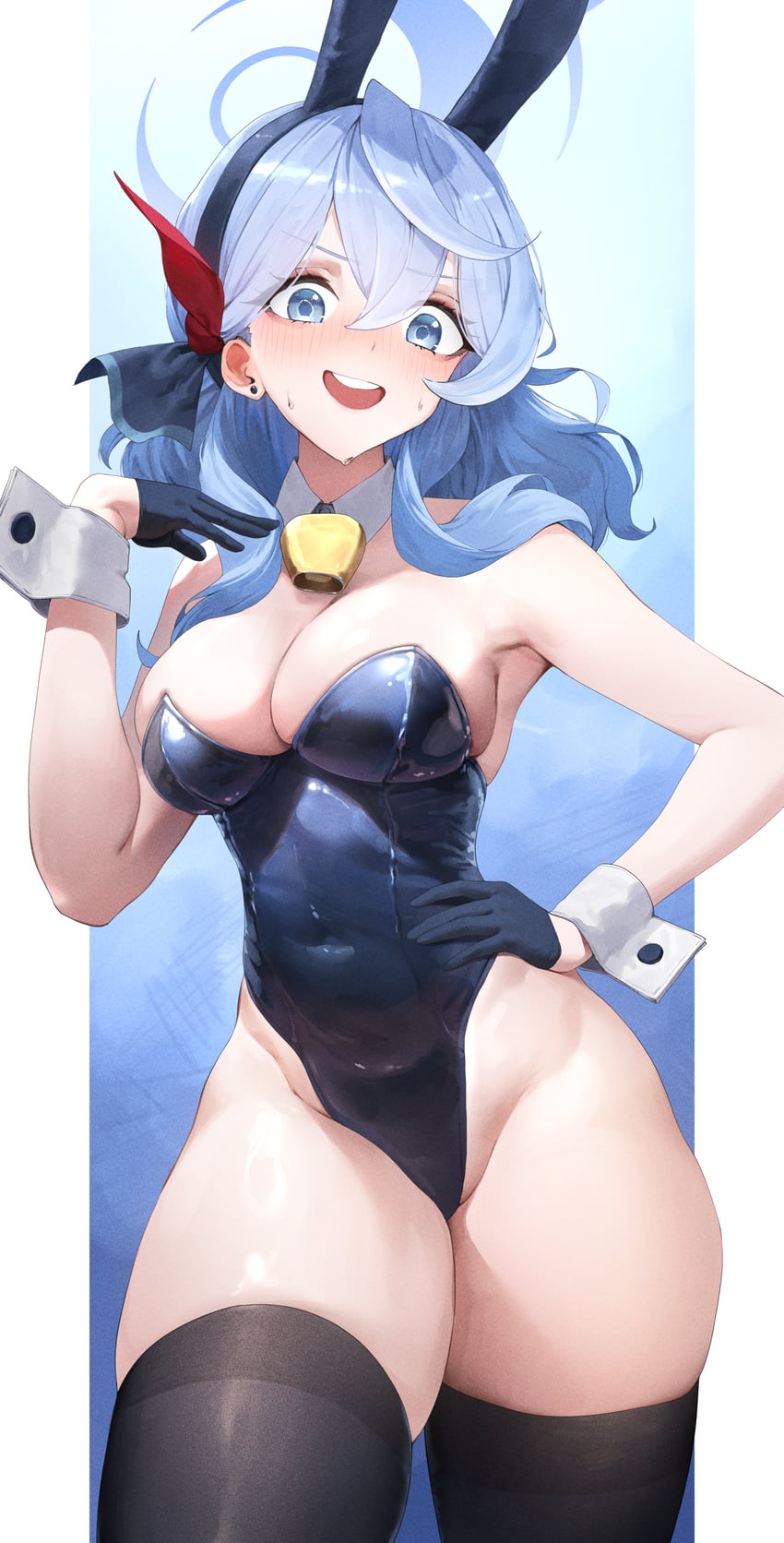 蔚蓝档案、亚子 (蔚蓝档案) 1名女孩 替换服装 兽耳发箍 兽耳 腋下