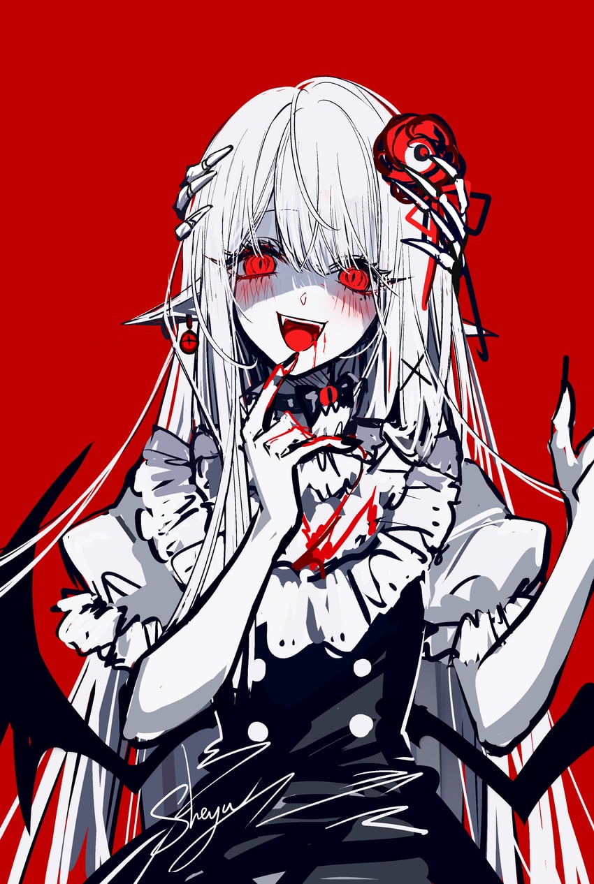 原创 1名女孩 :D 作者名 血 手上的血