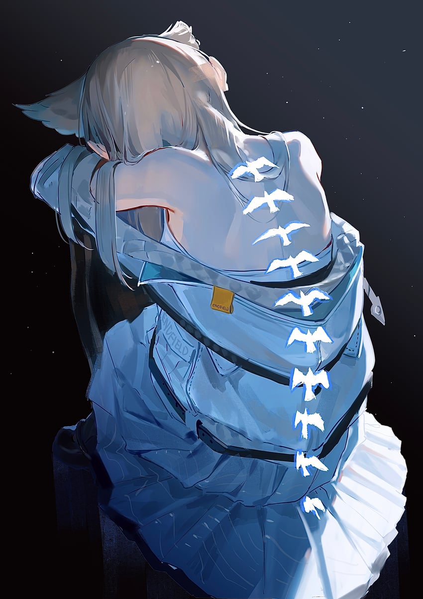 明日方舟、明日方舟：终末地、佩莉卡 (明日方舟：终末地) 1名女孩 兽耳 露肩 鸟 鸟耳
