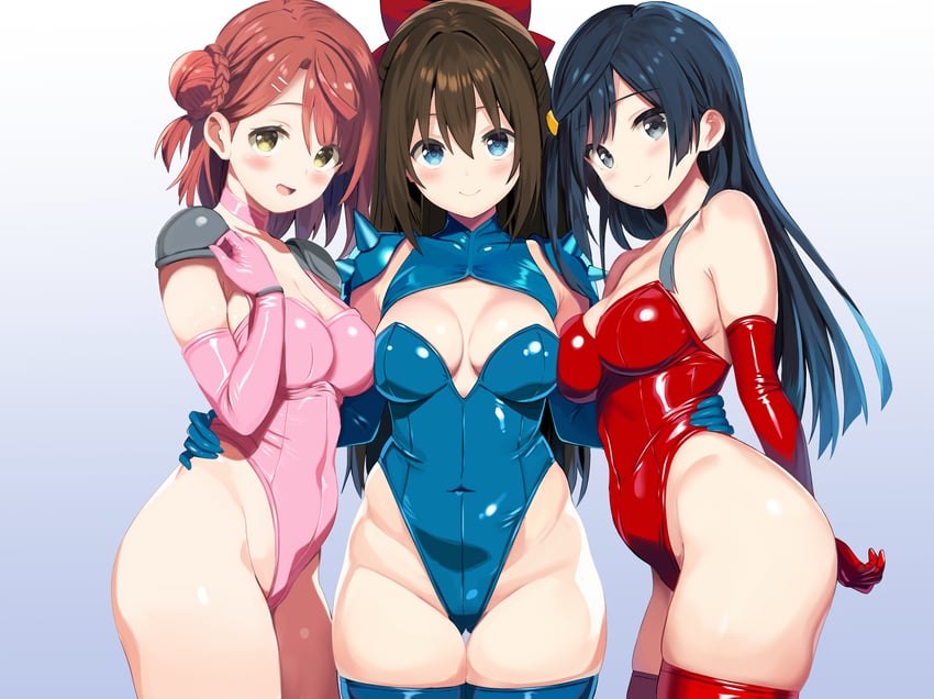 Love Live!、Love Live! 虹咲学园学园偶像同好会、樱坂雫 1名女孩 3人女子 铠甲 黑发 蓝眼