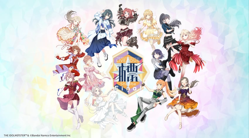 36C U.B.U (偶像大师)、atmosphere (idolmaster)、学园偶像大师 6个以上女孩 黑发 黑衬衫 黑色裙子 金发