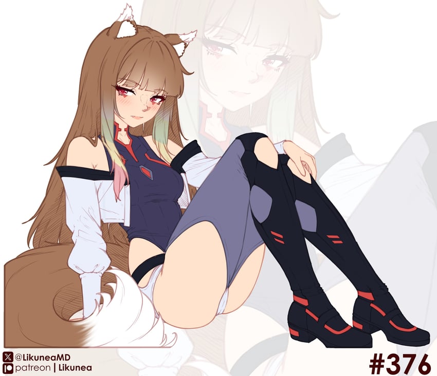 二次元插画 1名女孩 看向观众 单人