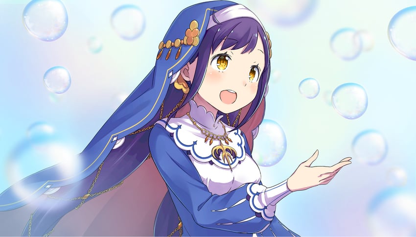 Re:从零开始的异世界生活、美露蒂·普利斯提斯 1名女孩 :D 蓝色连衣裙 蓝发 脸红