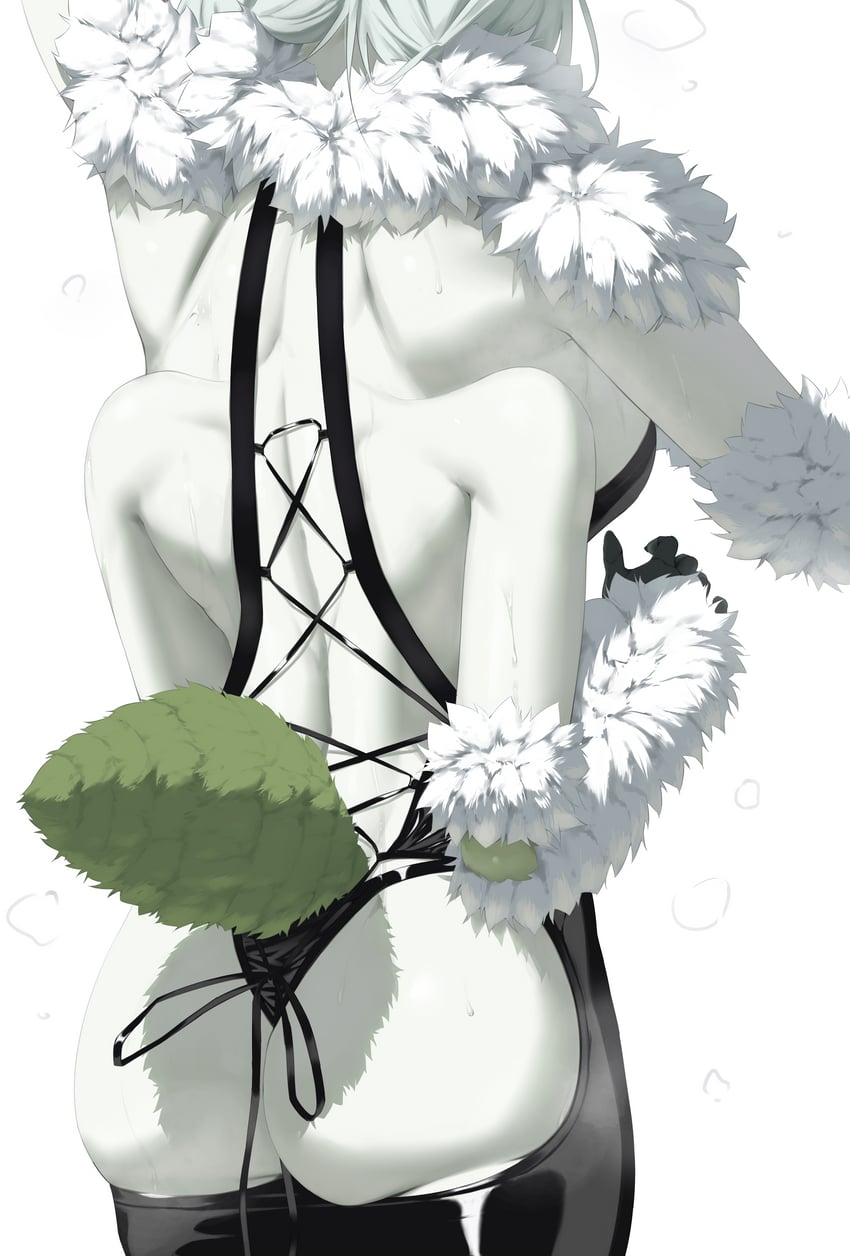 个人势虚拟主播、Juniper Actias 1名女孩 腹部尾巴 节肢动物娘 屁股 背影
