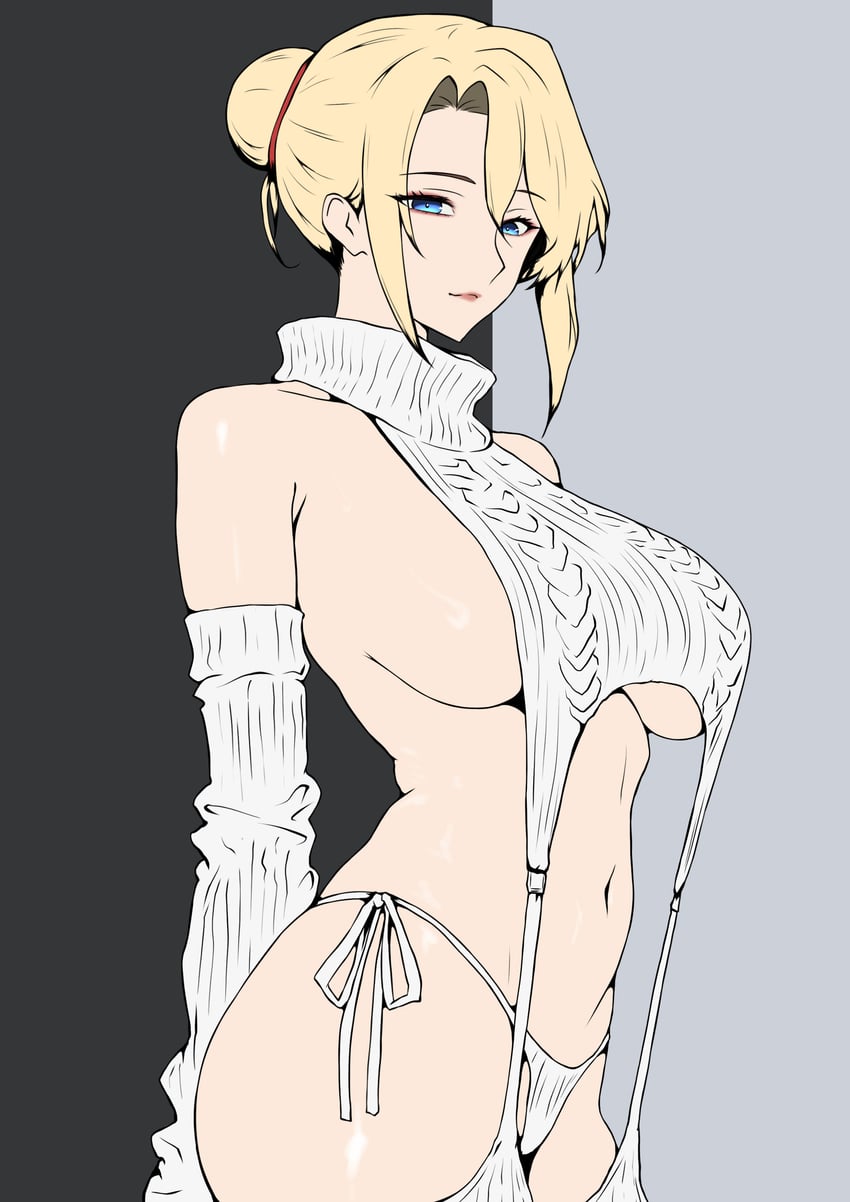 原创、sato sakura (wryyyyy) 1名女孩 金发 蓝眼 乳房 露肩袖
