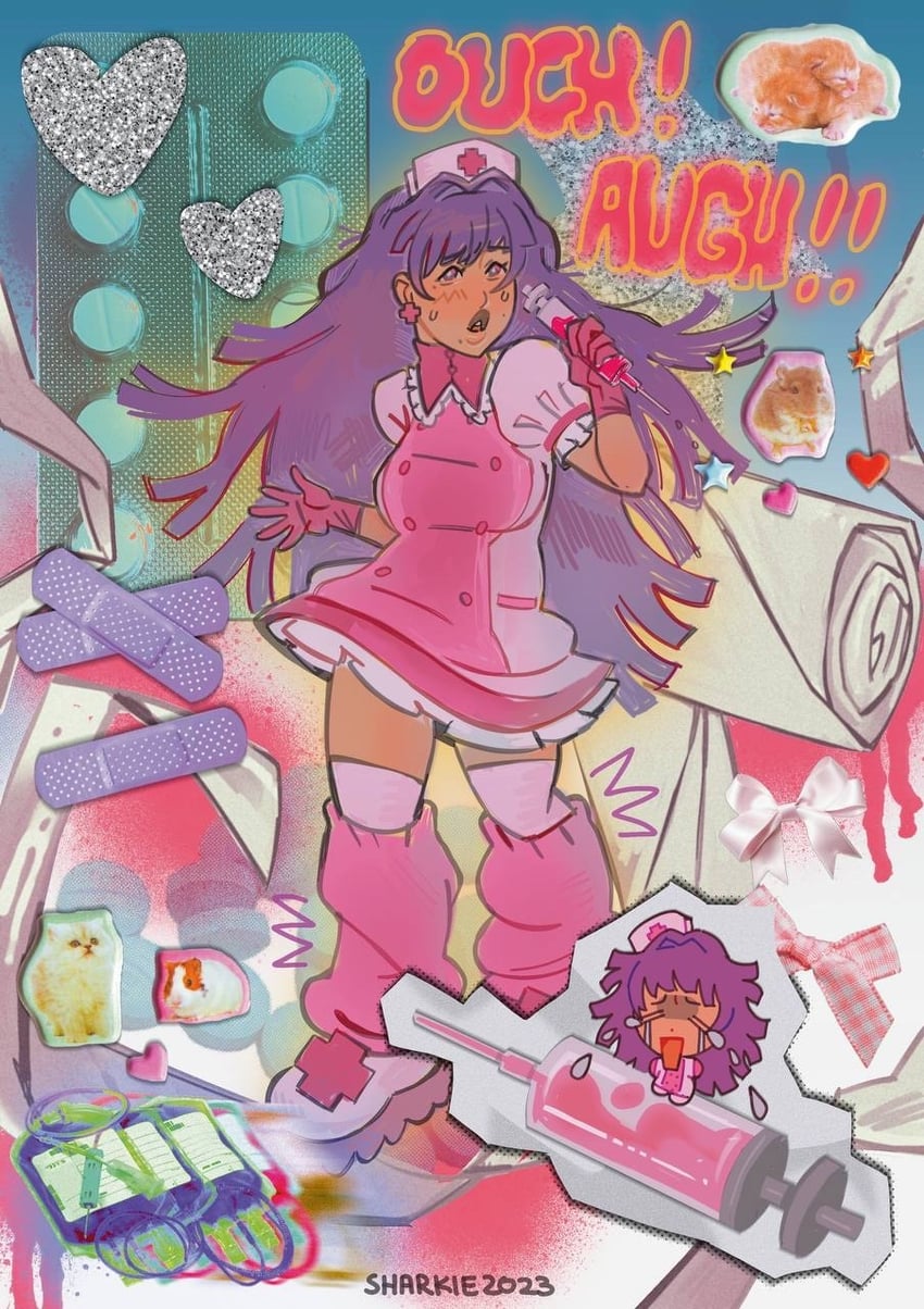 弹丸论破、罪木蜜柑 替换服装 作者名 幼兽 创可贴 血