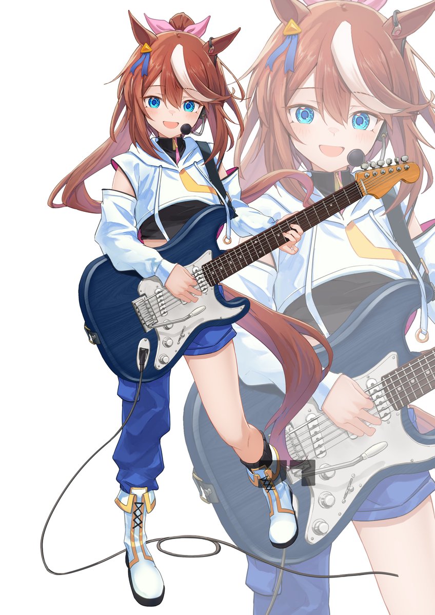 赛马娘、东海帝王 (赛马娘) 1名女孩 兽耳 蓝眼 脸红 棕发