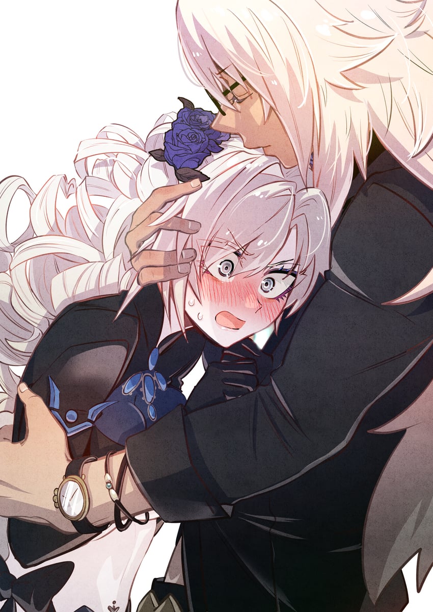 Fate/Grand Order、Fate系列、克里姆希尔德 (Fate) 1名男孩 1名女孩 比基尼 黑框眼镜 黑色比基尼
