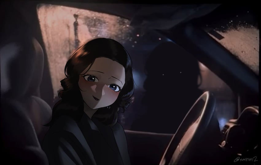 obsession (movie) 2名女孩 作者名 脸红 汽车内饰 发光