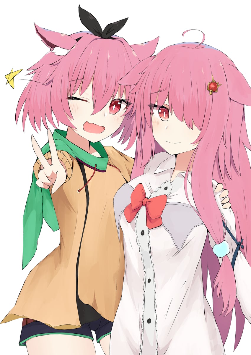 原创 2名女孩 :D 微笑 兽耳毛 兽耳