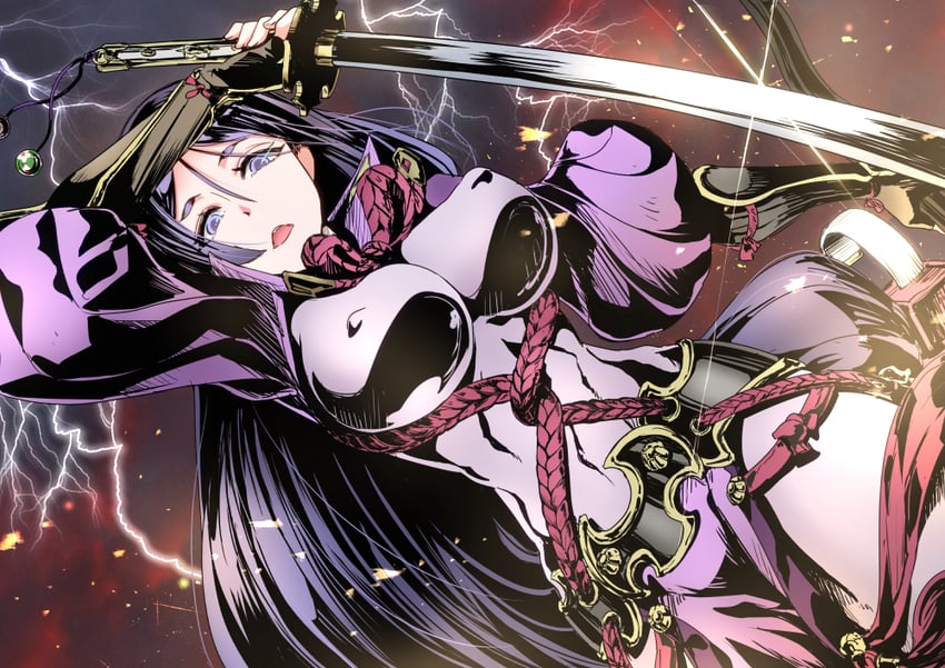 Fate/Grand Order、Fate系列、源赖光 (Fate) 1名女孩 球 紧身连体衣 弓（武器） 乳房