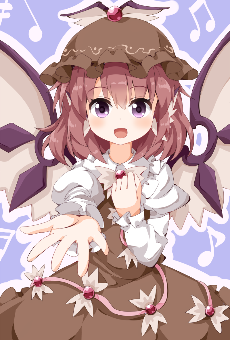 东方Project、米斯蒂娅·萝蕾拉 1名女孩 :D 兽耳 连杠八分音符 连杠十六分音符
