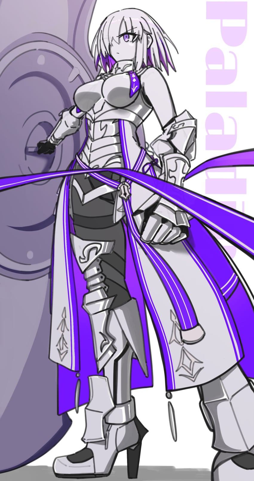Fate/Grand Order、Fate系列、玛修·基列莱特 1名女孩 铠甲 护胸甲 乳房 挂耳染