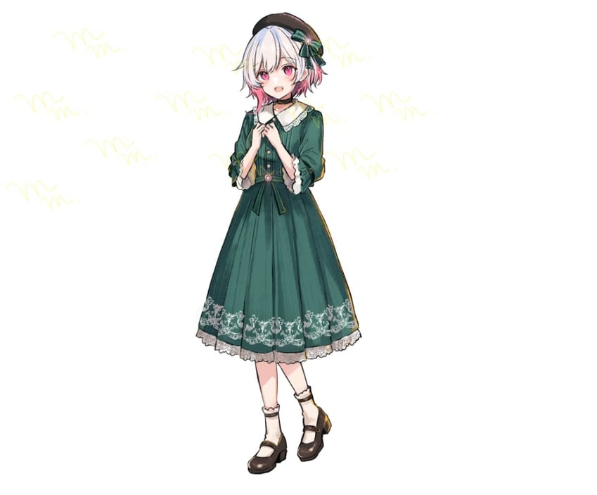 魔法少女的小镇审判、樱庭绘麻 替换服装 贝雷帽 黑色项圈 黑鞋 项圈