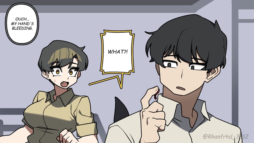原创、梅格 (Junkzero) 1名男孩 黑瞳 黑发 流血 血
