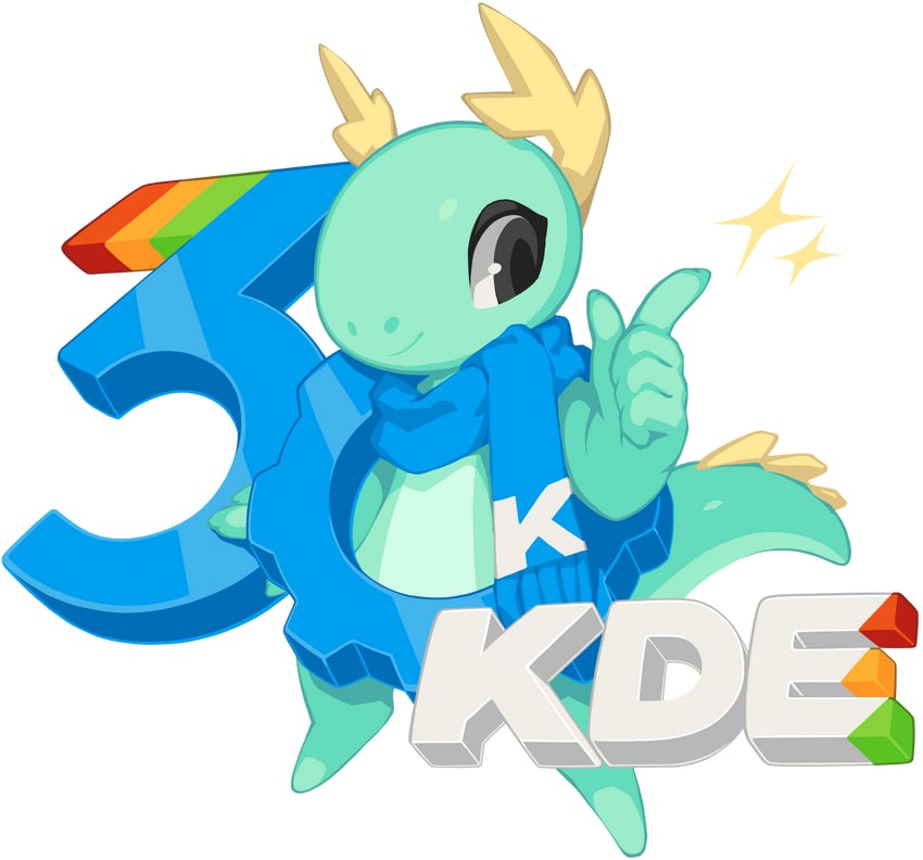 KDE (桌面环境)、kori (kde) 5 fingers alpha channel 性别不明 周年纪念 鹿角