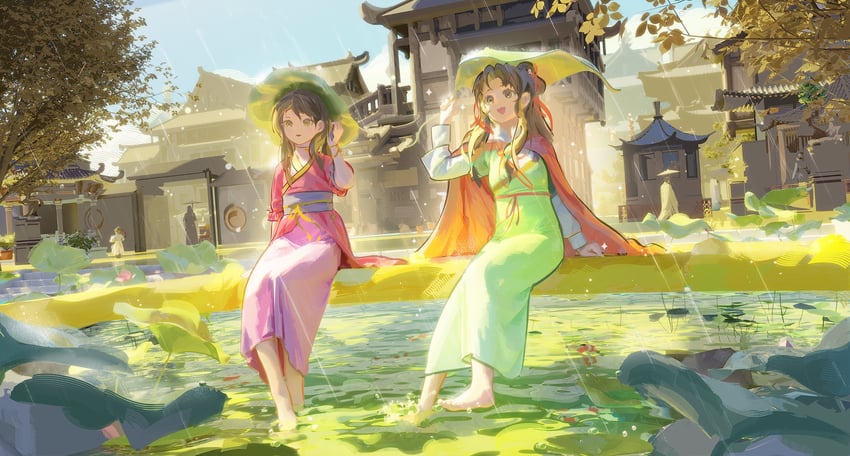 凡人修仙传、tang moling、ye yunshang 2名女孩 :D 建筑 蓝天 桥