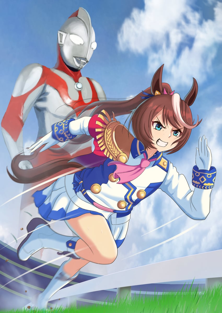 奥特曼系列、奥特曼 (初代)、赛马娘 1名男孩 1名女孩 :D 外星人 兽耳