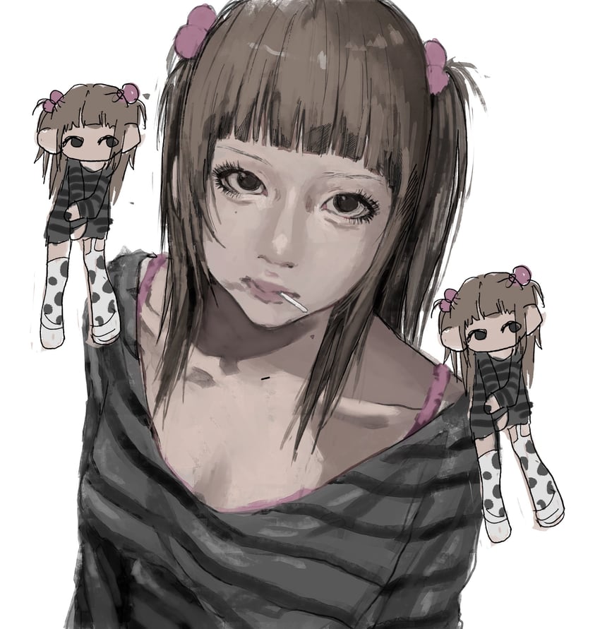 原创 1名女孩 黑瞳 胸罩 内衣肩带 乳房