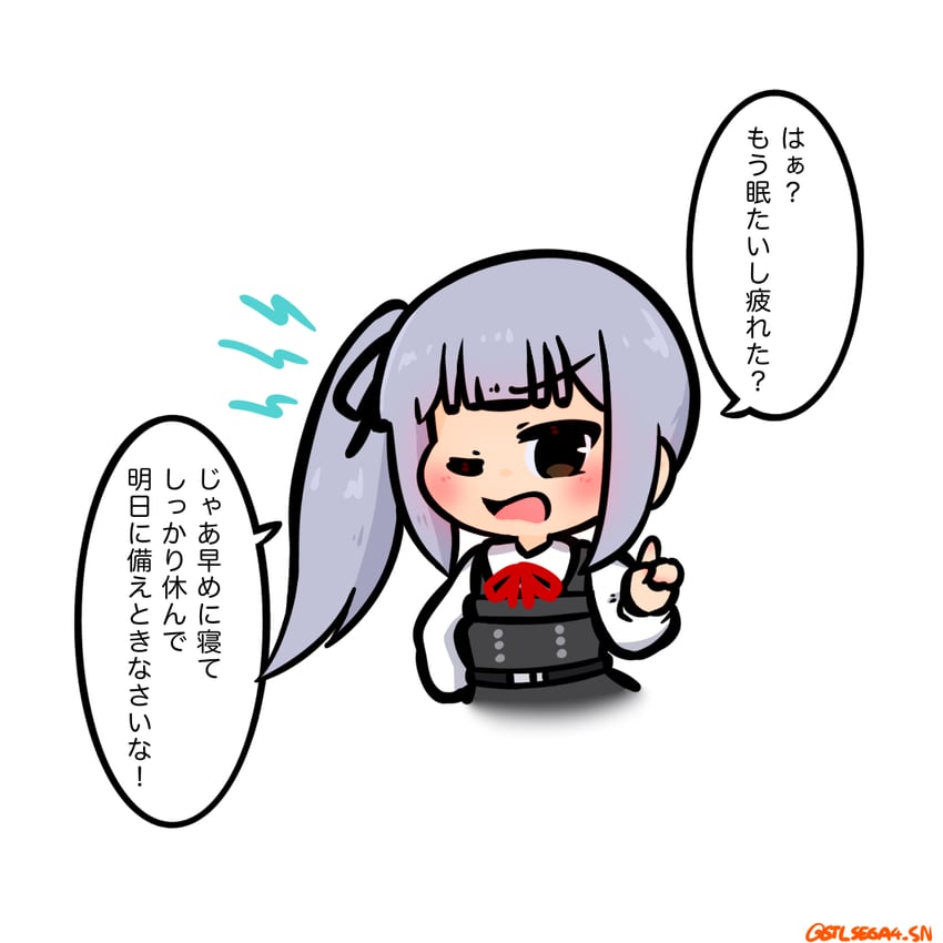 舰队Collection、霞 (舰队收藏)、霞改二(舰队收藏) 1名女孩 齐刘海 棕眼睛 罐子 躯干截断