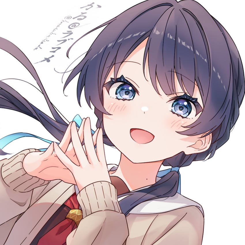 Love Live!、Love Live! 莲之空女学院学园偶像部、村野沙耶香 1名女孩 :D 蓝眼 蓝发 蓝色丝带