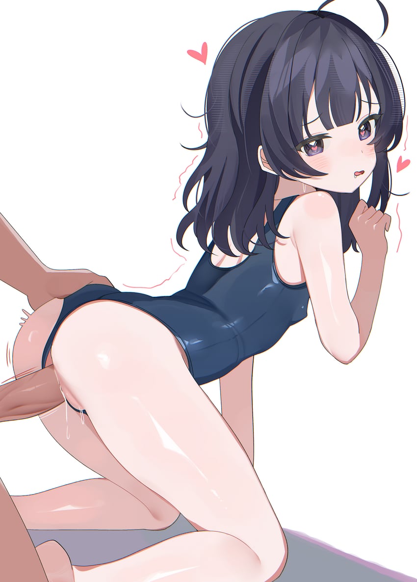 原创 1名男孩 1名女孩 呆毛 屁股 黑发