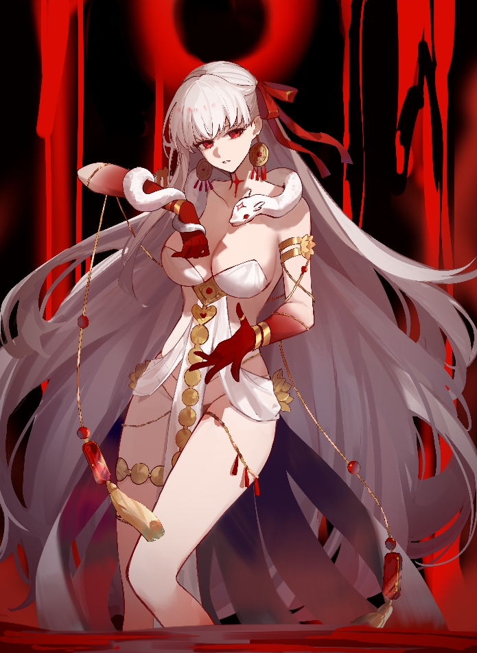 Fate/Grand Order、Fate系列、杜尔迦 (Fate) 1名女孩 臂环 亚洲印度服饰 腰链 身体纹路