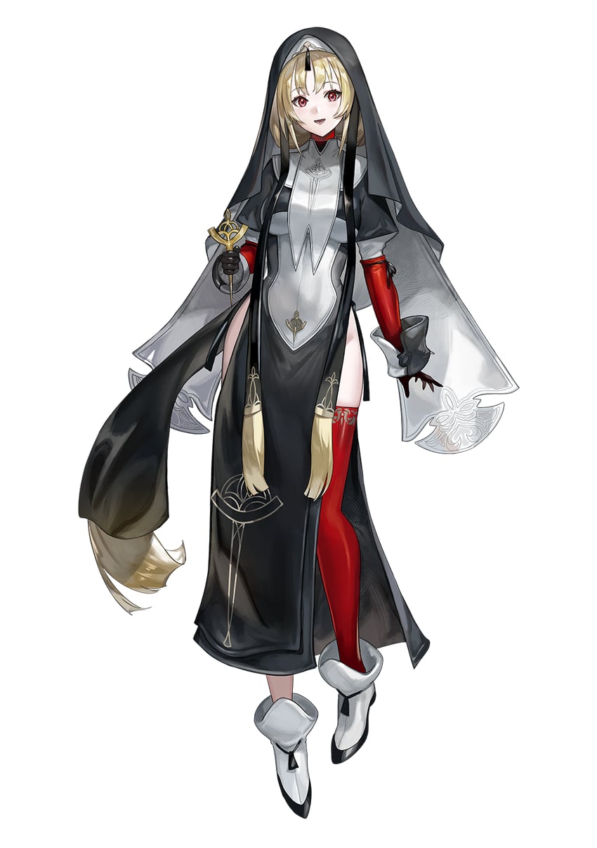 另一个伊甸、eleanor (another eden) 1名女孩 黑色连衣裙 黑色手套 黑面纱 金发