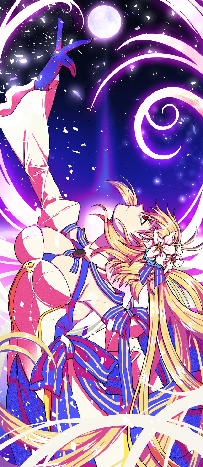 Fate/Grand Order、Fate系列、爱尔奎特 (地球姬) 1名女孩 呆毛 弓背 露背裙 露背装