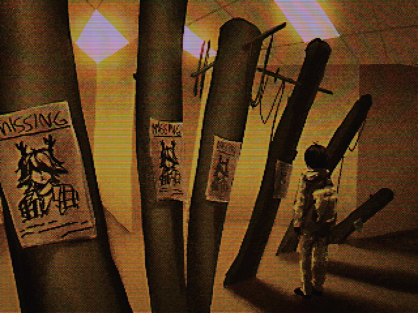 backrooms (2026 film)、后室 (都市传说)、三角符文 1个其他角色 背包 包 背对 从后方