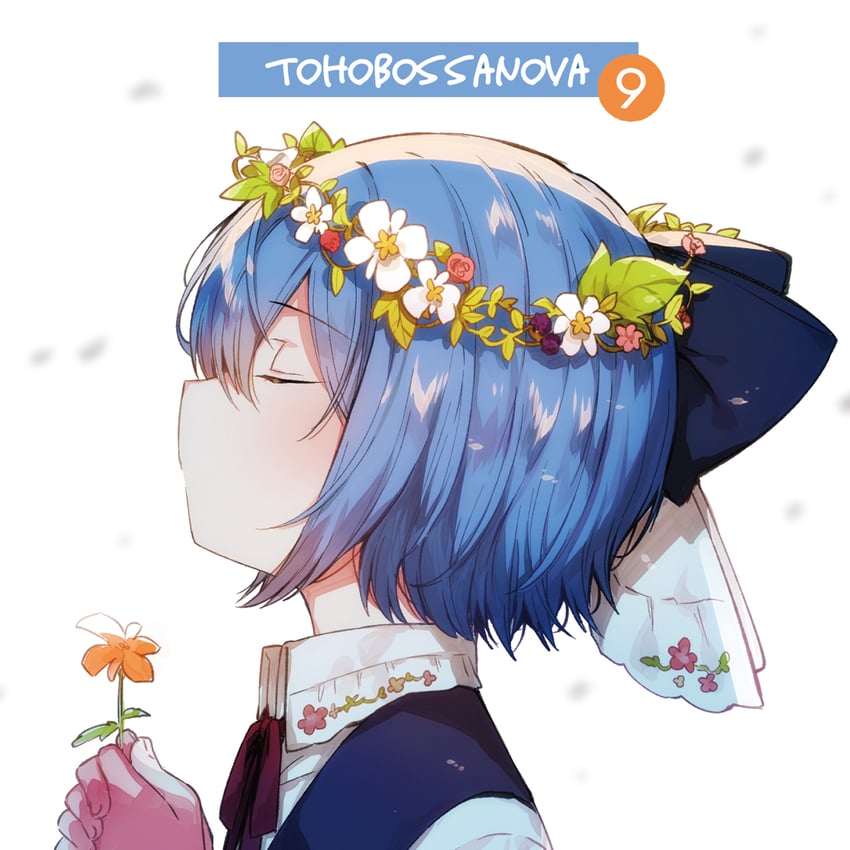 SHIBAYANRecords、东方Project、琪露诺 1名女孩 专辑封面 专辑名 蓝色蝴蝶结 蓝发