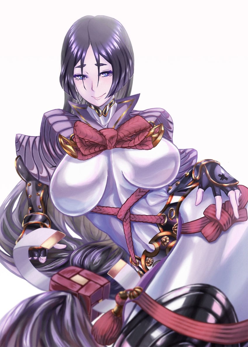 Fate/Grand Order、Fate系列、源赖光 (Fate) 1名女孩 铠甲 紧身连体衣 乳房 项圈