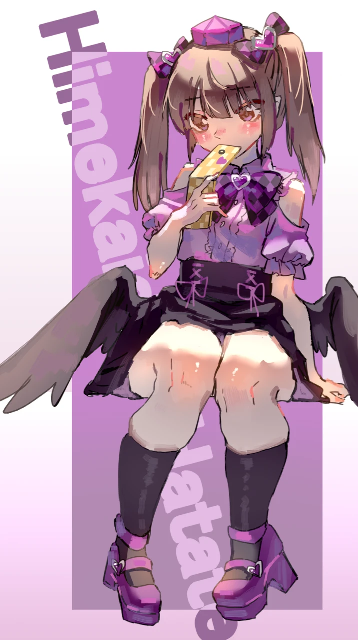 东方Project、姬海棠羽立 1名女孩 替换服装 黑色蝴蝶结 黑色蝶形领结 黑色裙子
