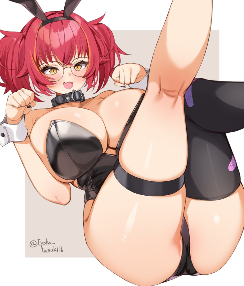 VSPO!、猫汰Tsuna 1名女孩 猫脸笑 兽耳发箍 兽耳 屁股